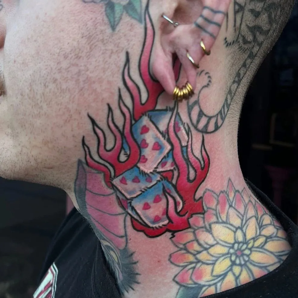 Black-and-grey half-sleeve tattoo